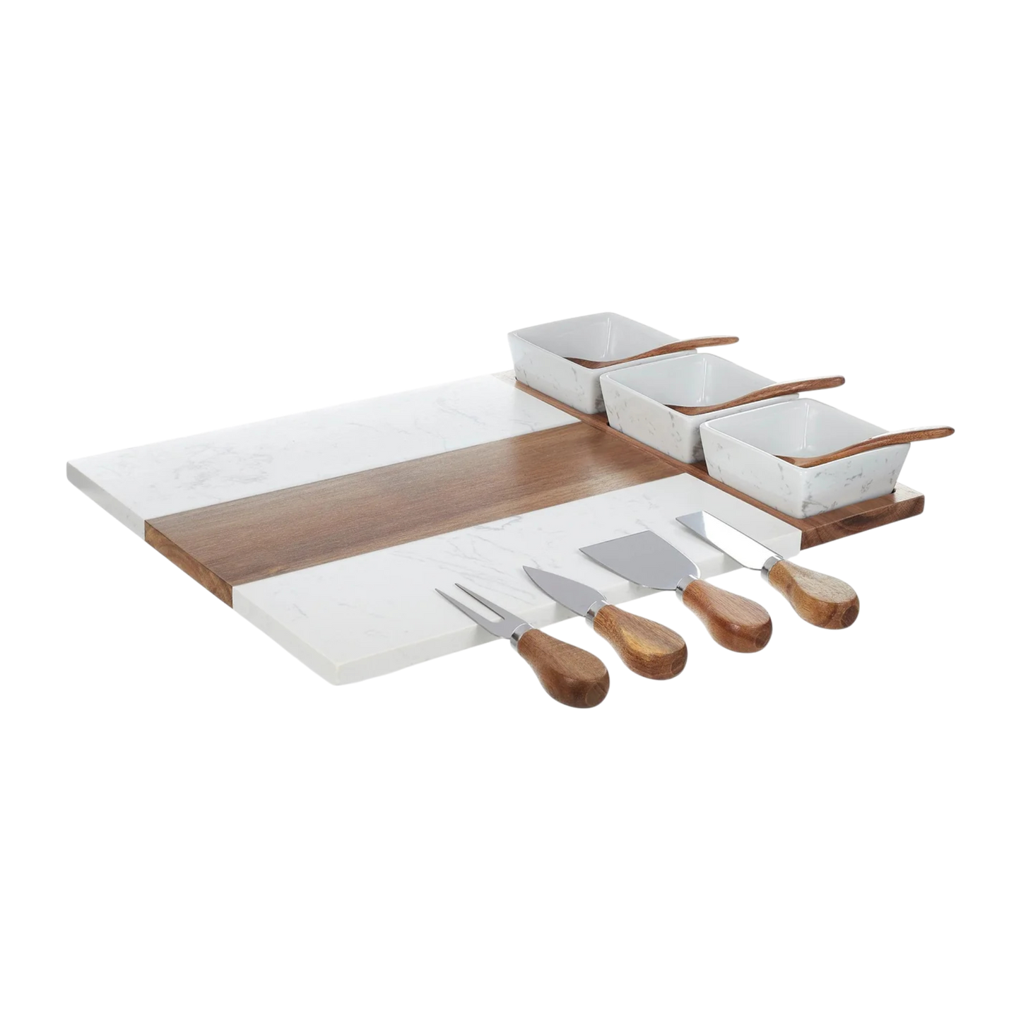 Marble & Acacia Charcuterie Board