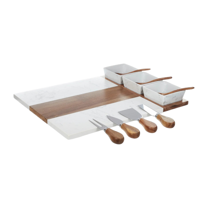 Marble & Acacia Charcuterie Board