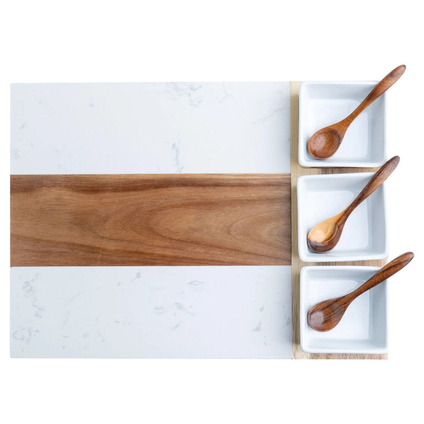 Marble & Acacia Charcuterie Board